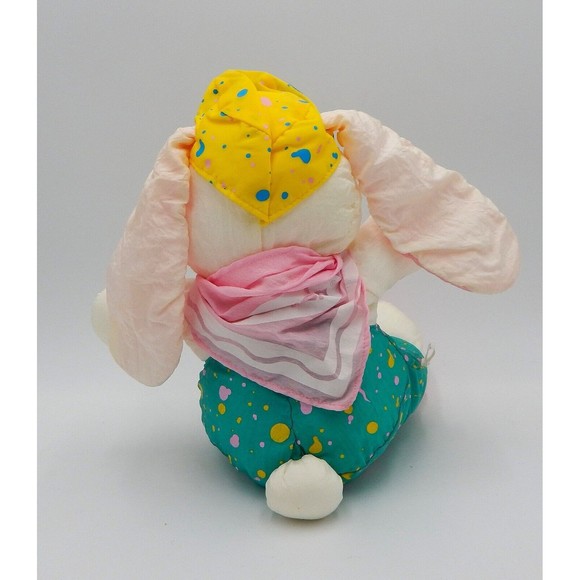 Hallmark Crayola Plush Easter Bunny Rabbit Parachute Toy Stuffed Animal 1993 - Picture 4 of 11